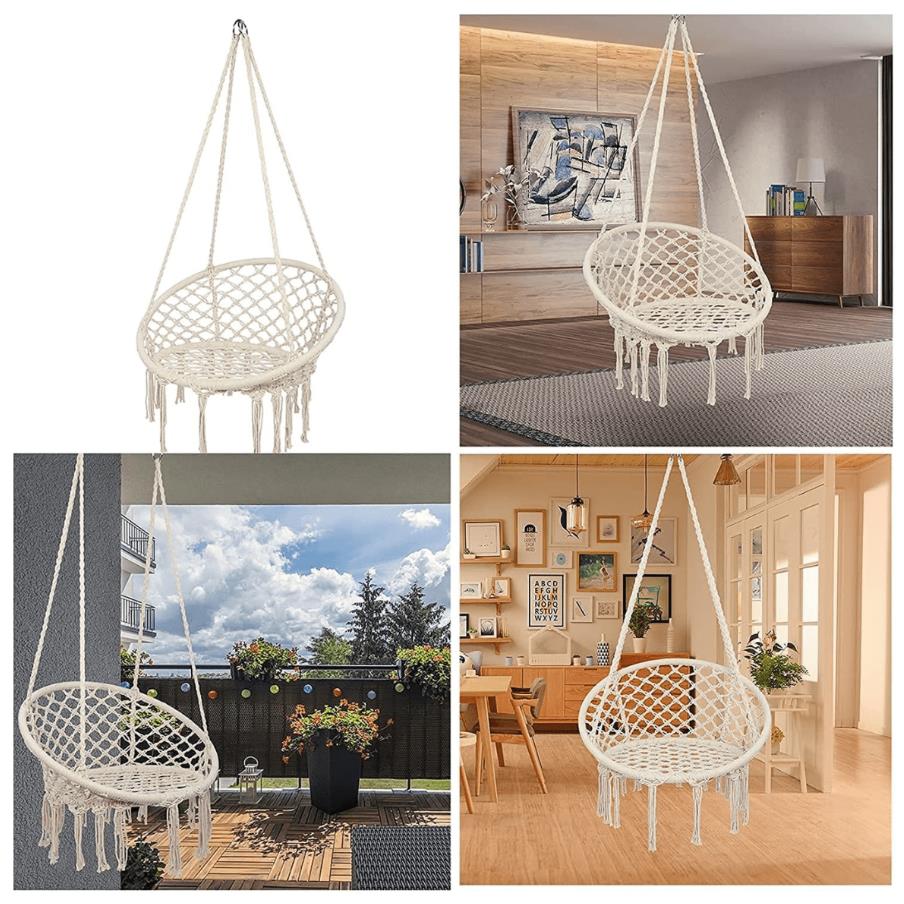 SILLA HAMACA DE MACRAME